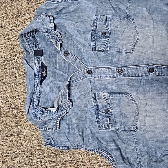 sleeveless camp shirt - 1x **clearance** - Picture 5 of 7